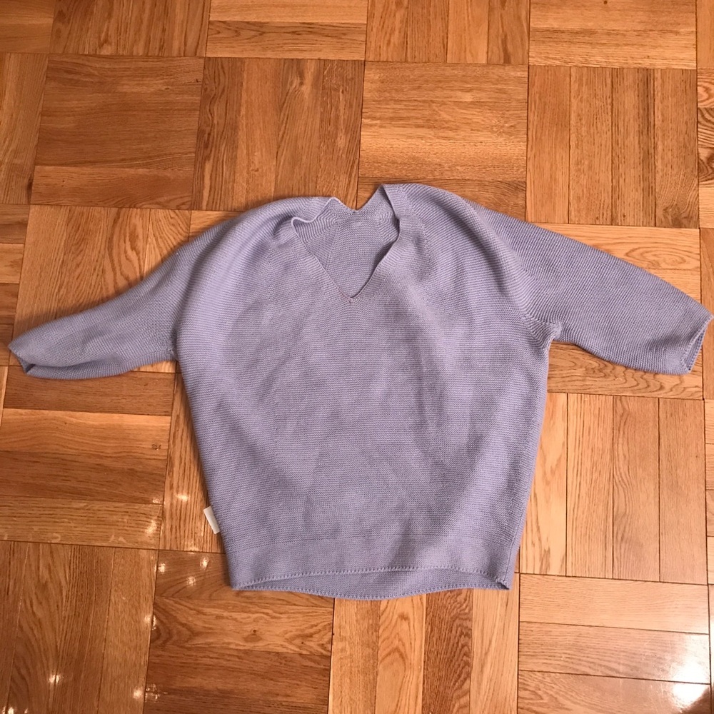 Cute purple mid sleeve top